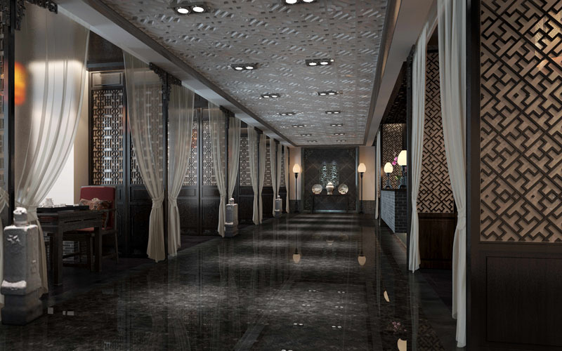 典雅樸素的空間體驗 四合院普通酒店裝修設計借鑒