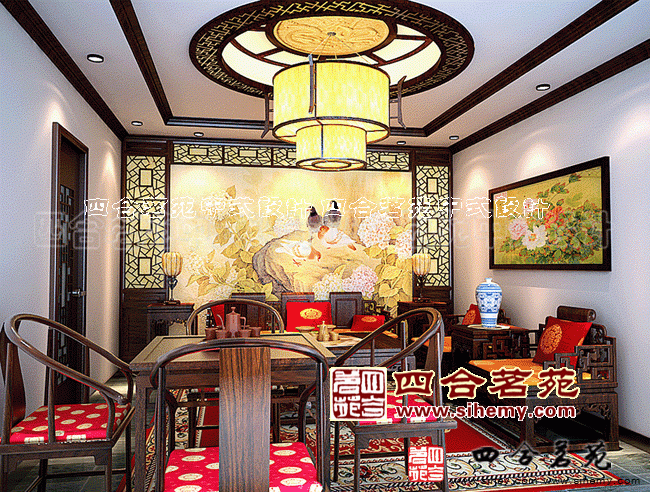 中式茶樓設(shè)計(jì)效果